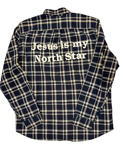 Blue Plaid Flannel XL