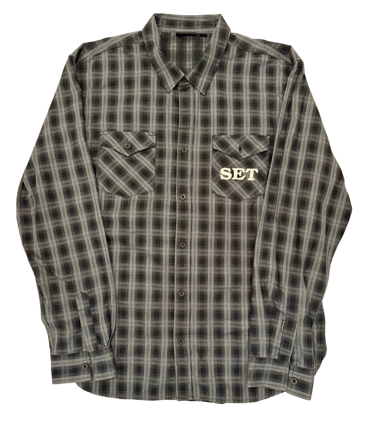 Black Plaid Flannel XXL