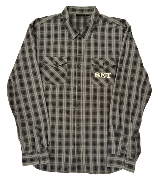 Black Plaid Flannel XXL