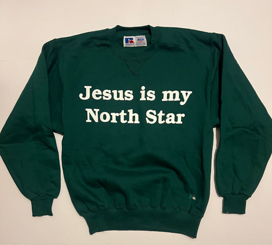 Green North Star Crewneck