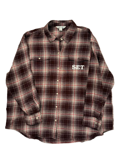Red Plaid Flannel XL