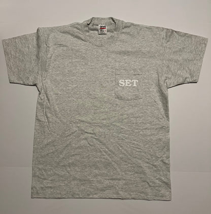 Grey “SET” Pocket Tee