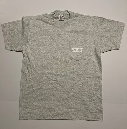 Grey “SET” Pocket Tee