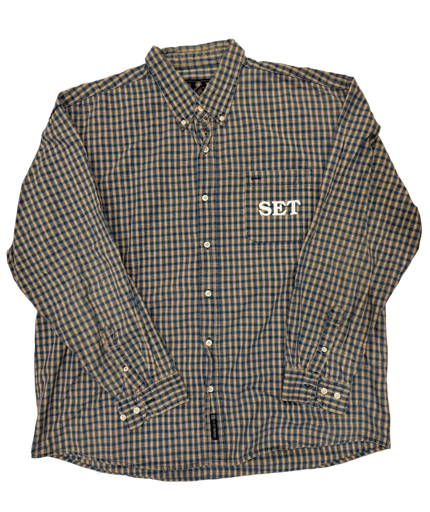 Yellow Plaid Flannel XXL