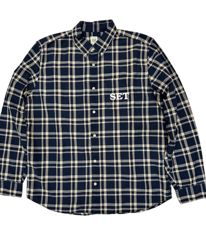 Blue Plaid Flannel XL