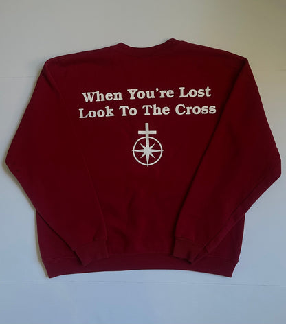SET Dark Red Crewneck